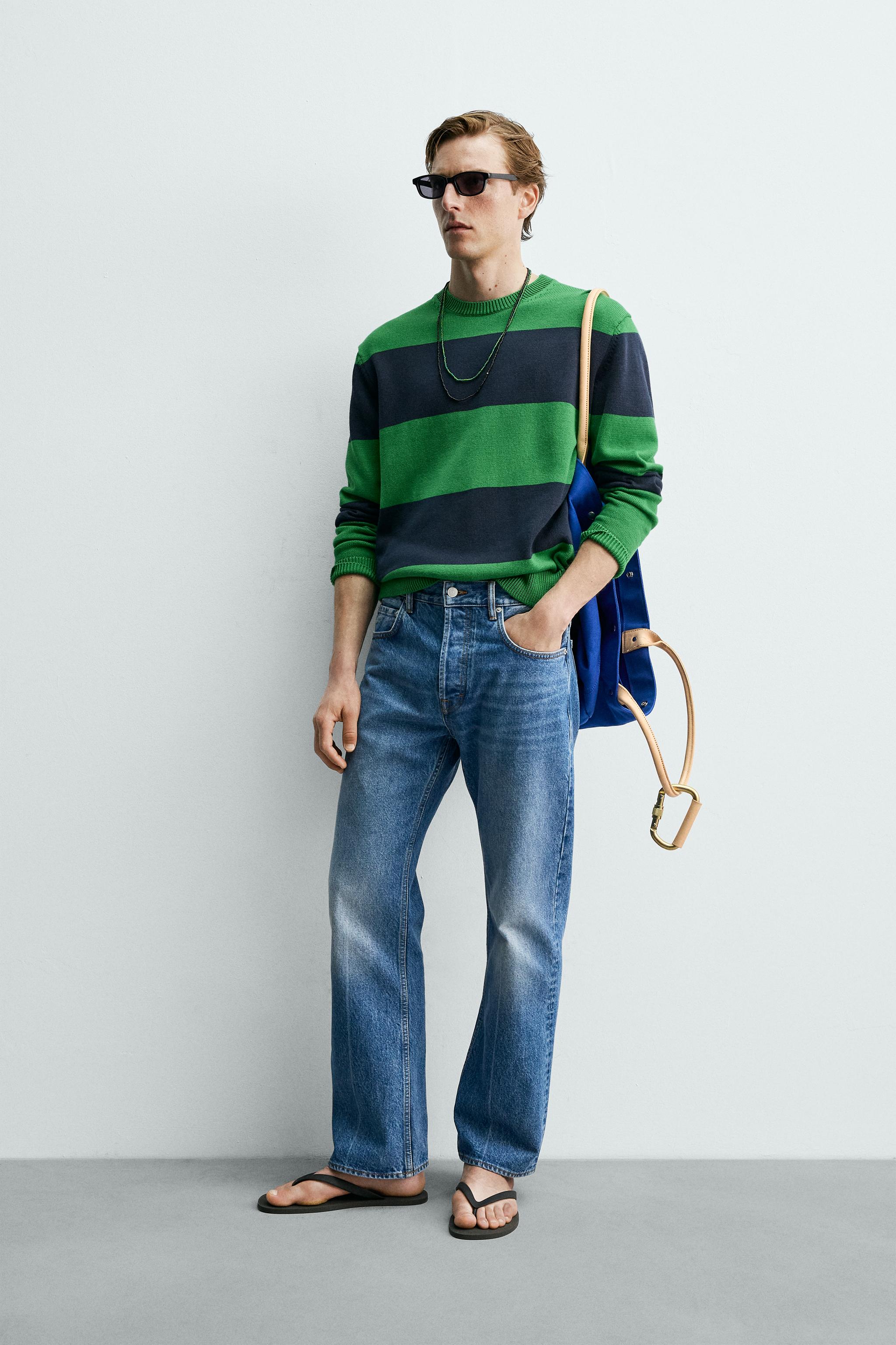 PULL EN JACQUARD À RAYURES AARON LEVINE X ZARA