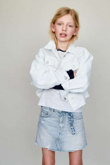 DENIM SKIRT - Light blue by Zara