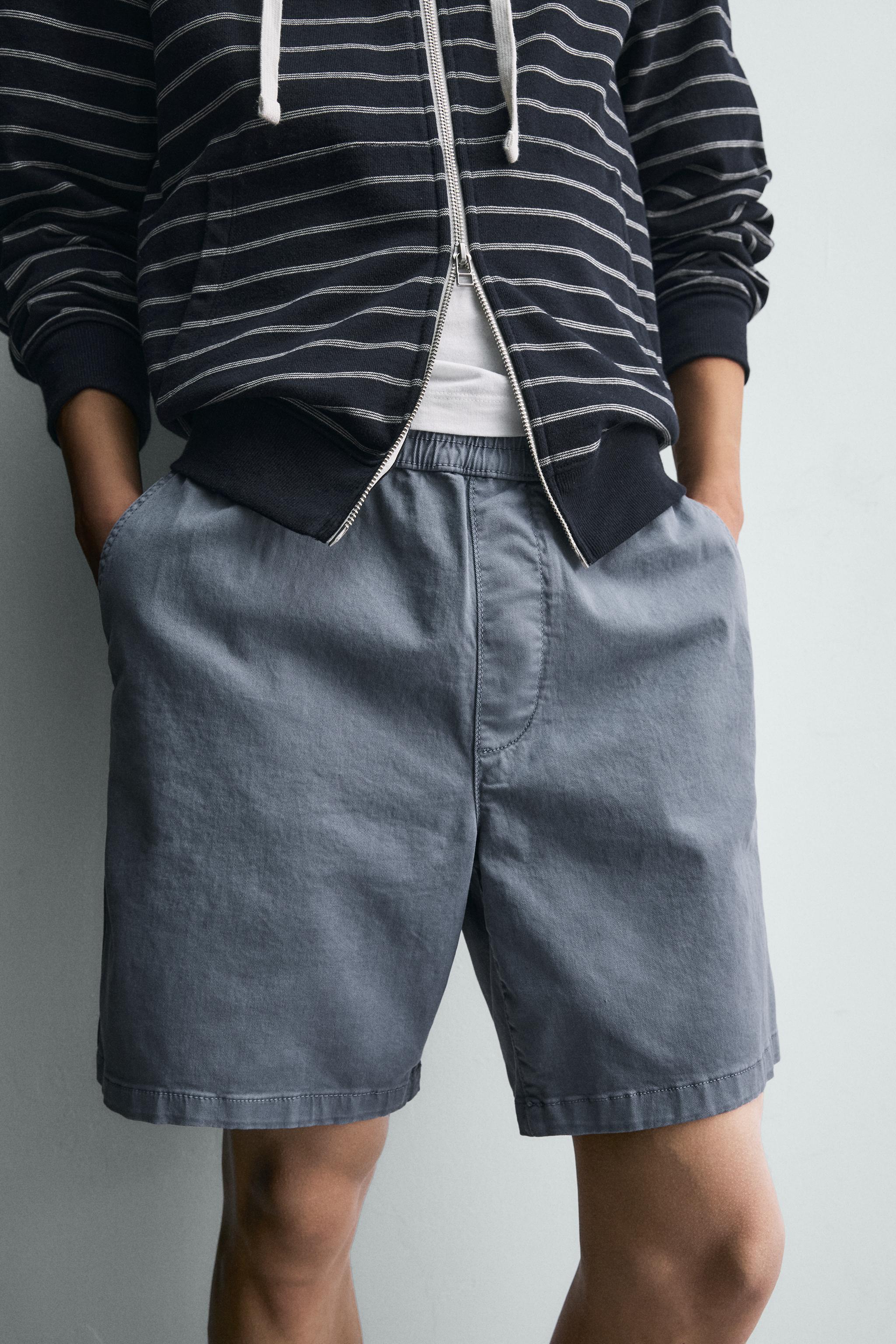 SHORT EN TWILL COUPE DÉCONTRACTÉE