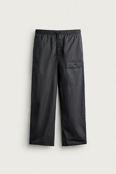RELAXED FIT CARGO TROUSERS - Electric blue by Zara