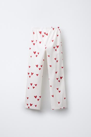6-14 YEAR OLDS/ HEART PYJAMAS - Ecru by Zara - Image 4
