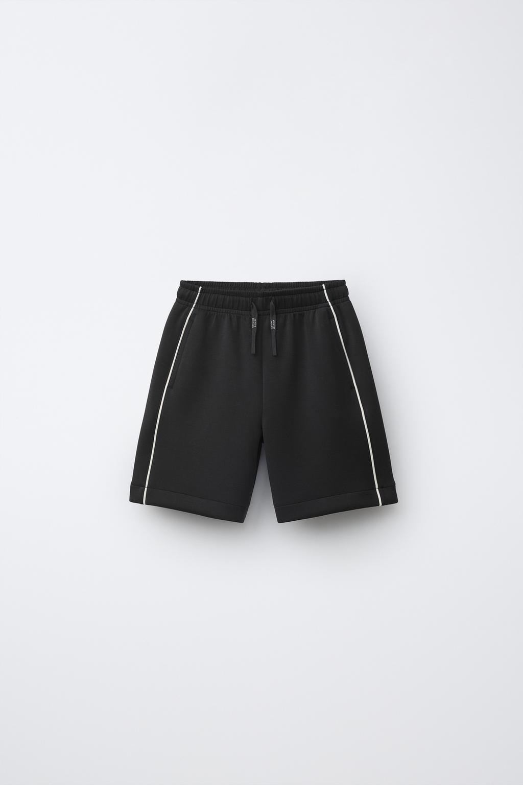 Zara Sporty bermud canlı kontrast