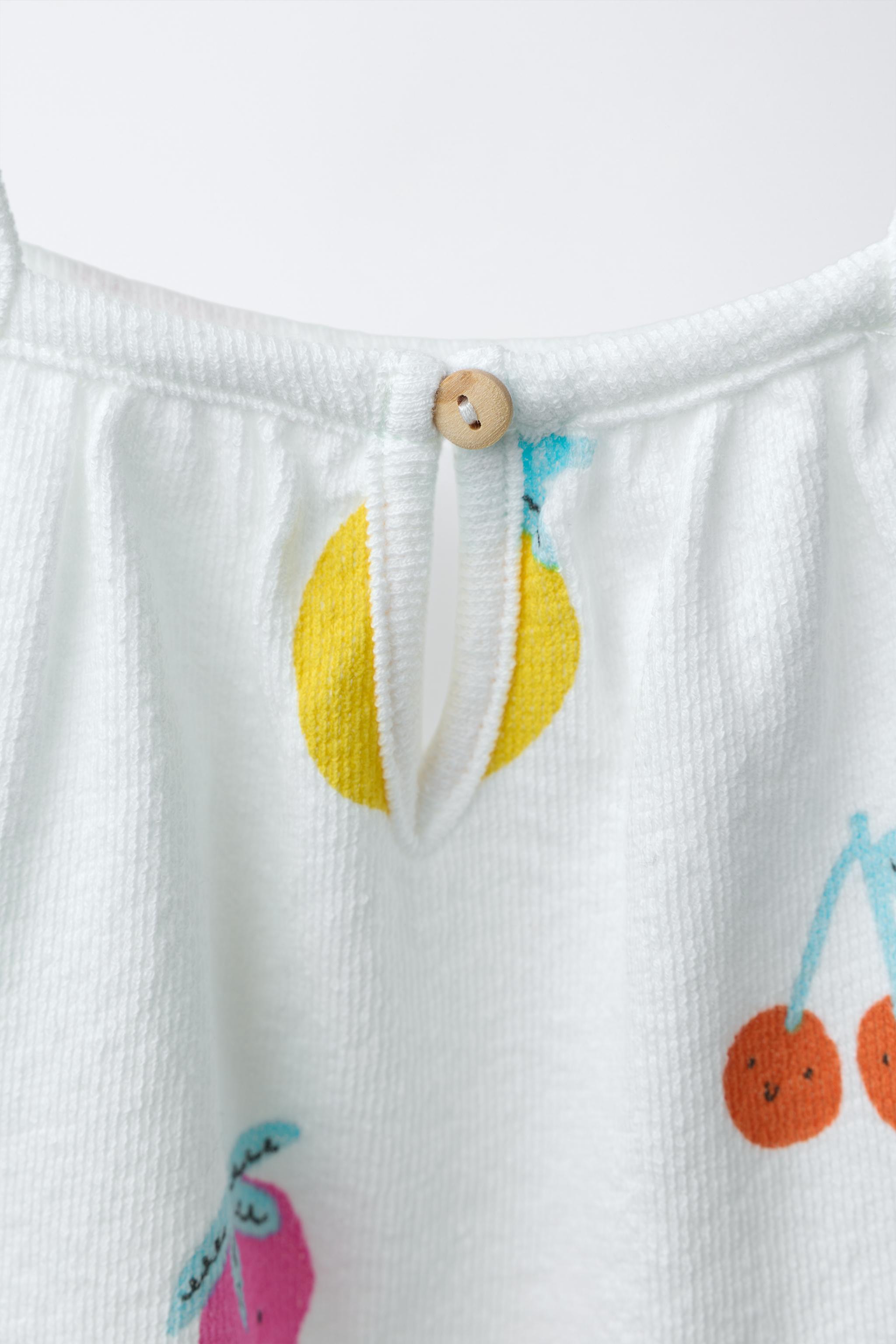 FRUIT PRINT SHORT ROMPER