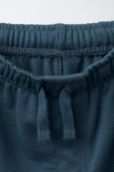 LOT DE DEUX BERMUDAS DROITS UNIS - Noir de Zara - Image 3