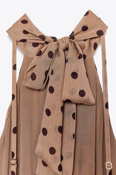 POLKA DOT MIDI DRESS WITH BELT - 930 by Zara - Image 7