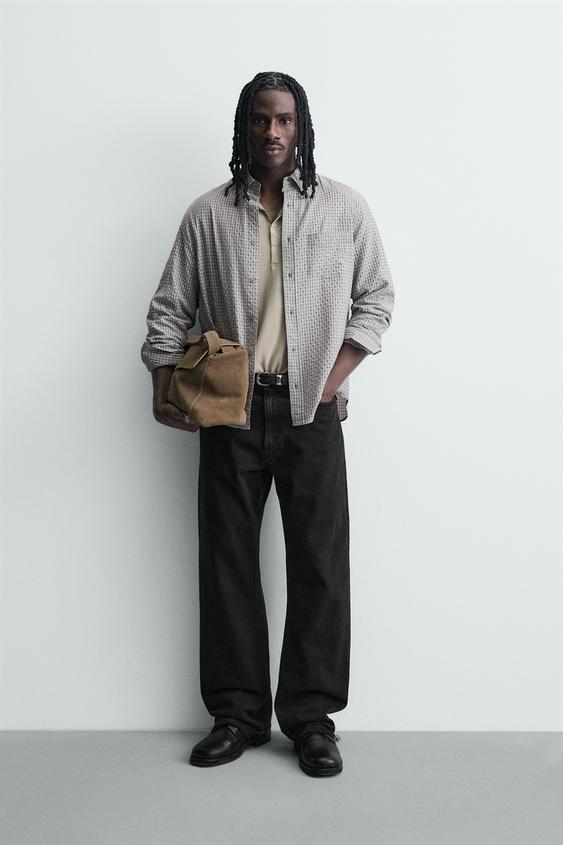 TEXTURED PLAID SHIRT from Zara - $69.90