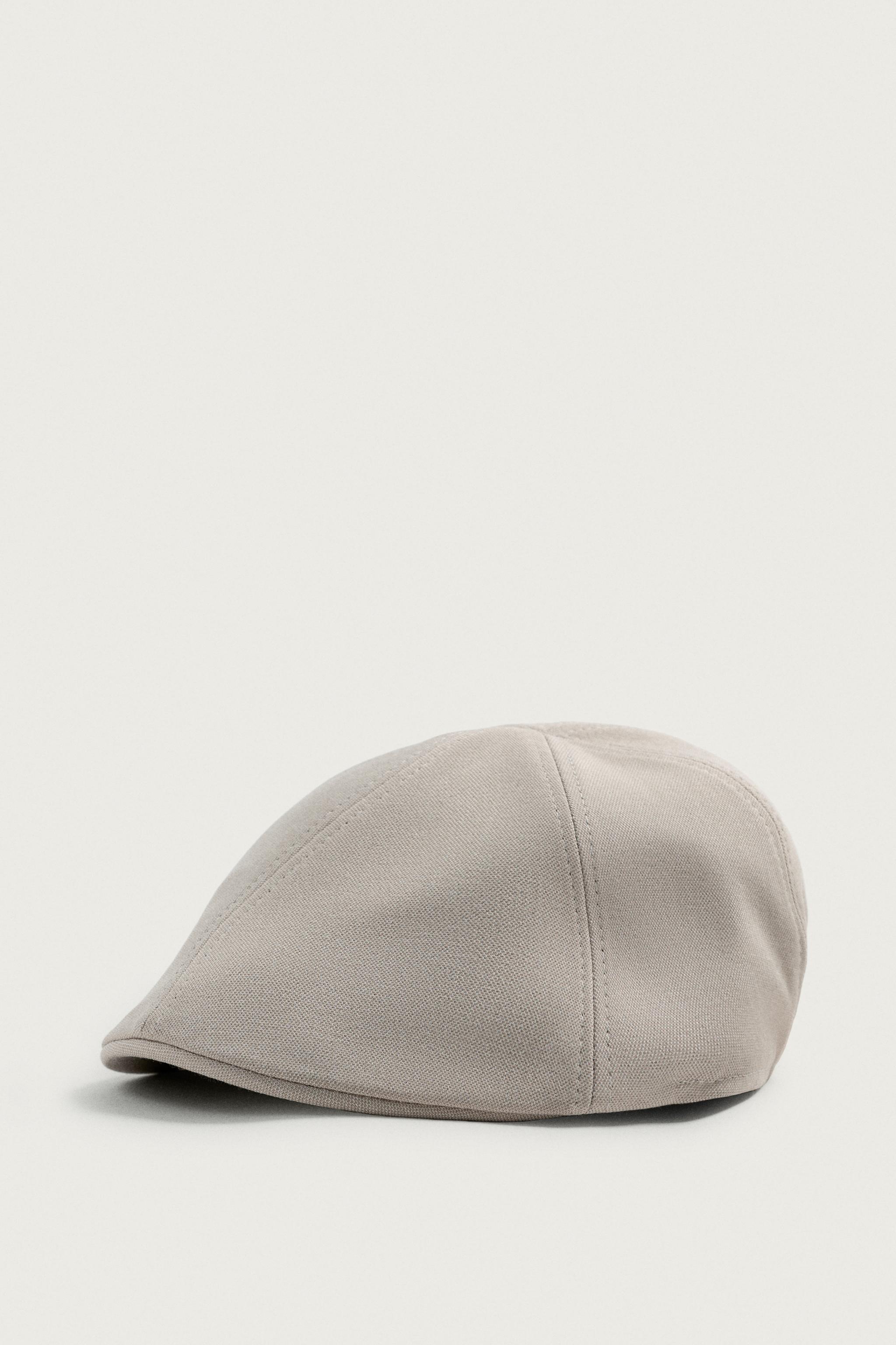 TEXTURED BERET — Ecru
