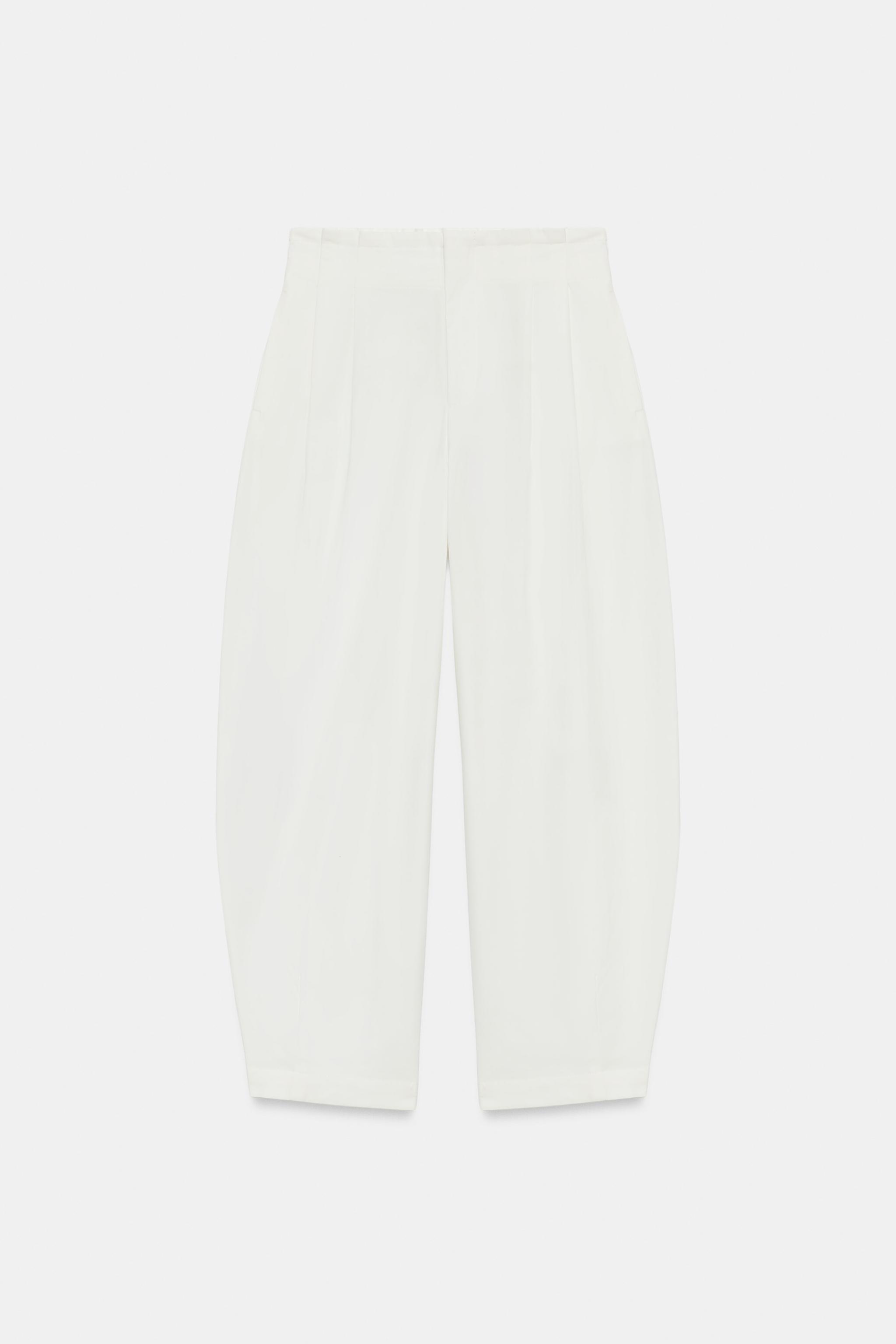 Женские брюки Zara PAPERBAG BALLOON PANTS — фото 7