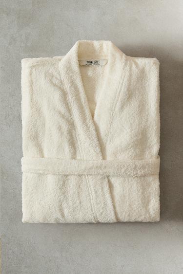(420 GXM²) PEIGNOIR COTON PREMIUM - Ivoire de Zara - Image 5