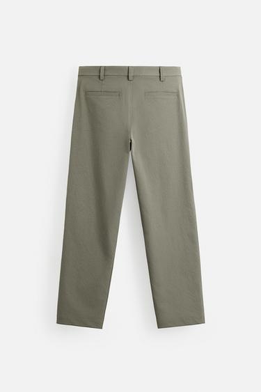 QUICK DRY CHINO TROUSERS - Mid-grey by Zara
