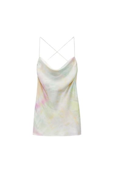 VESTIDO SATINADO ESTAMPADO