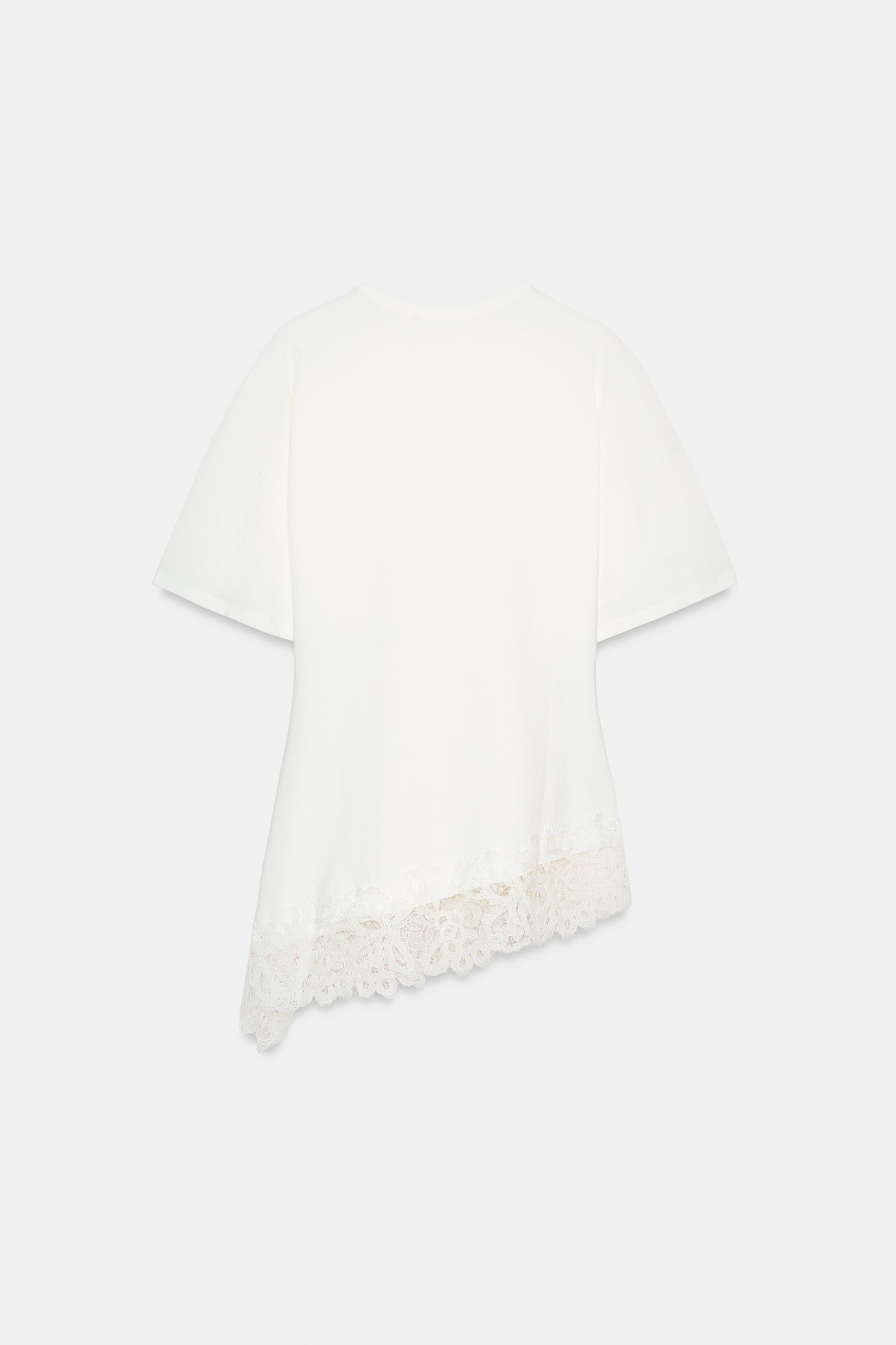 T-SHIRT HEAVY COTTON DENTELLE