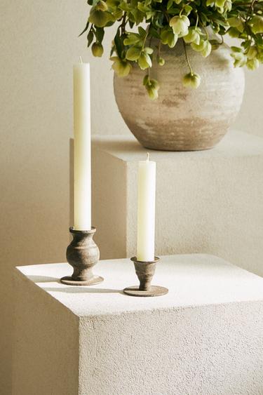 TALL IRON CANDLEHOLDER - Black by Zara - Image 7