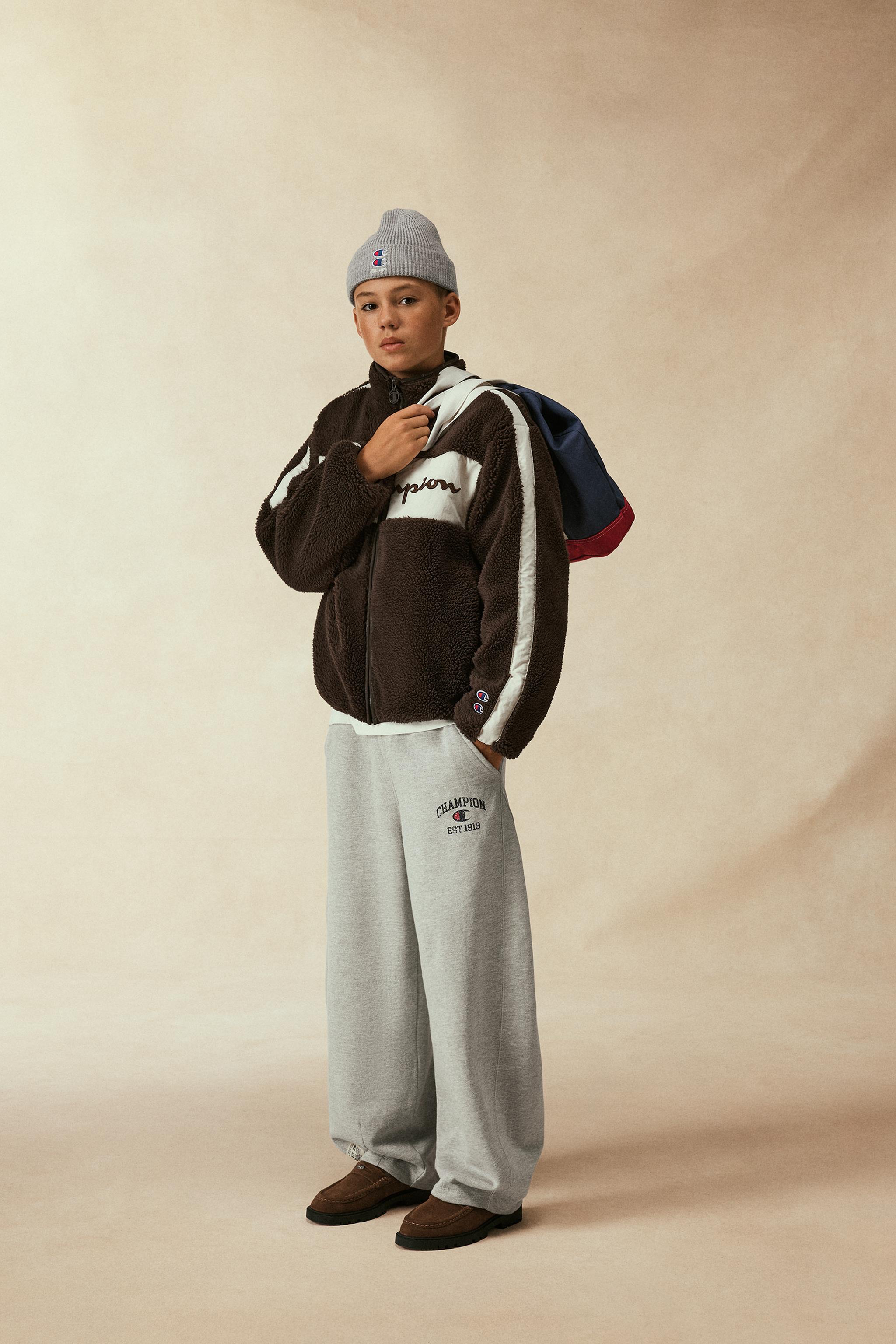 CHAMPION ® X ZARA BALLOON PLUSH PANTS - Beige marl | ZARA United