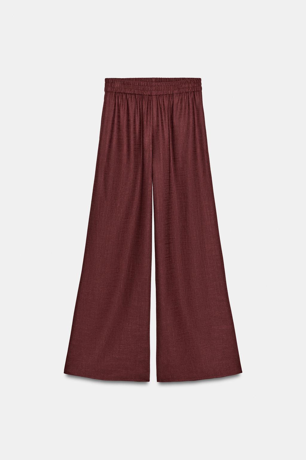 WIDE LEG LINEN PANTS - image 2