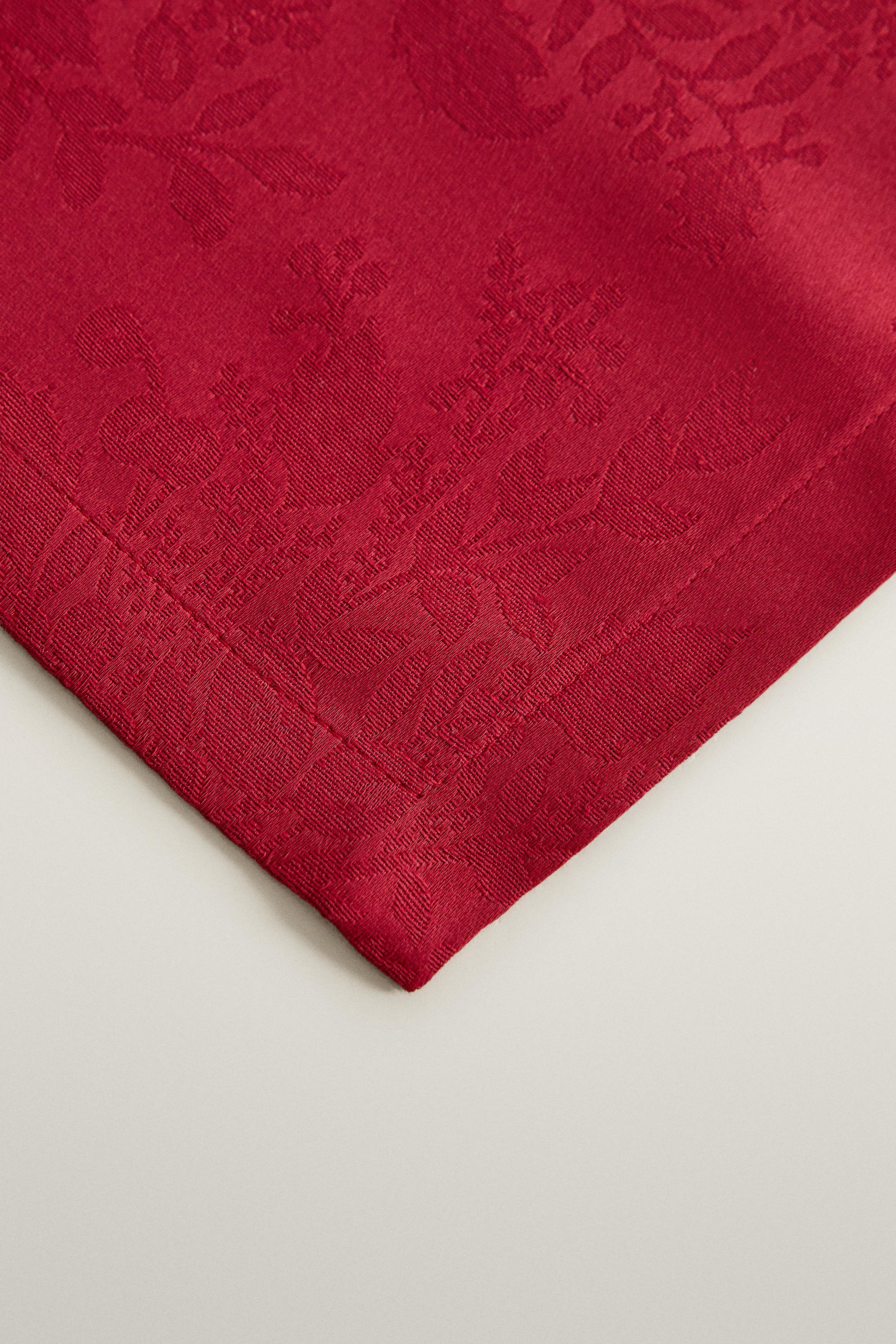 SERVIETTES DE TABLE COTON JACQUARD NOËL (LOT 2)