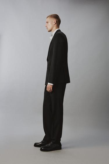 DOUBLE-BREASTED TUXEDO-STYLE BLAZER - Black by Zara - Image 3