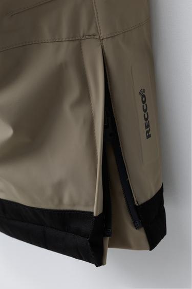 WATERPROOF AND WINDPROOF BRACE TROUSERS RECCO® SYSTEM SKI COLLECTION - Sand by Zara - Image 6