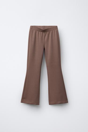 PANTALÓN FLARE CON MODAL - Marrón de Zara