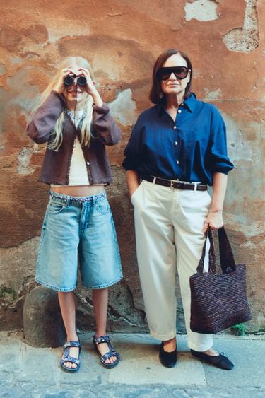 Zara Kahverengi - DALGALI TRİKO HIRKA