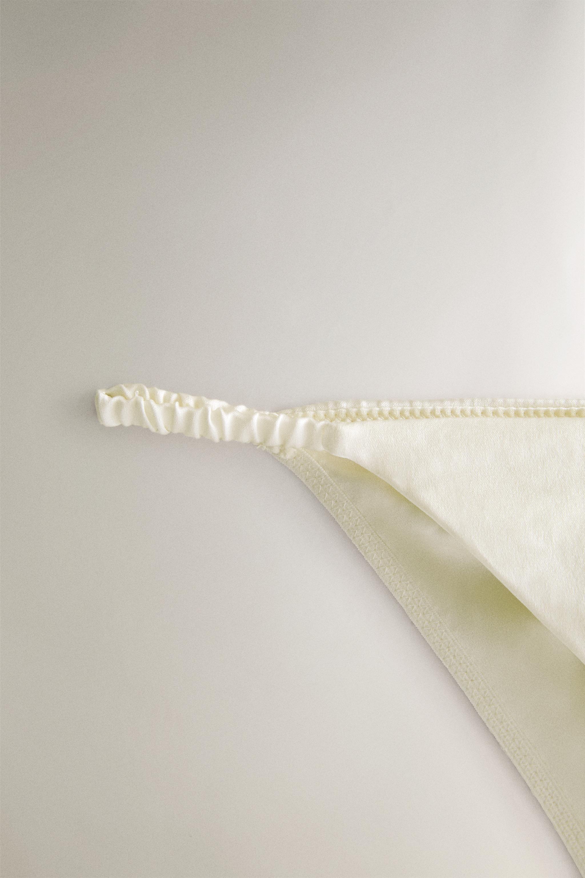MULBERRY SILK BABY TROUSERS — Ecru