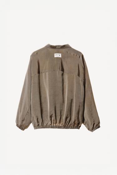 OVERSIZE FIT CUPRO JACKET WILLY CHAVARRIA X ZARA - camel by Zara - Image 4