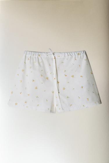 FLORAL COTTON SHORTS - White by Zara - Image 5