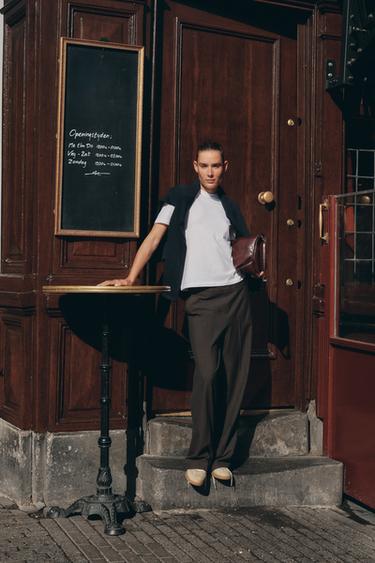 Zara COLORFUL SPORTS SNEAKERS - Taupe Gray