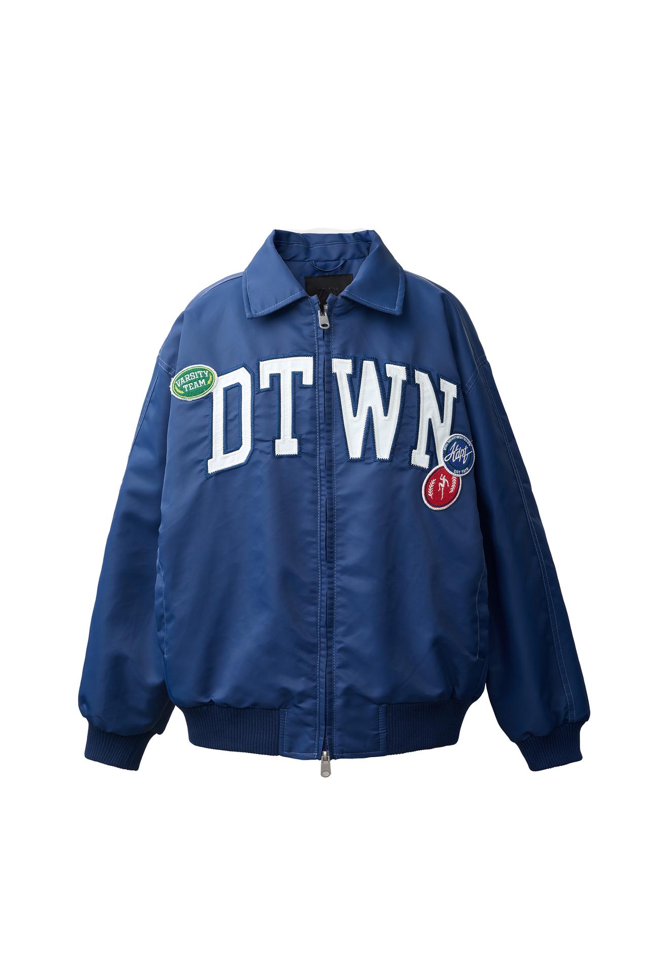 WATER-REPELLENT VARSITY BOMBER JACKET