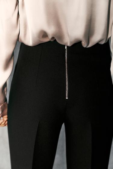 HIGH-WAIST TROUSERS - Black by Zara - Image 2