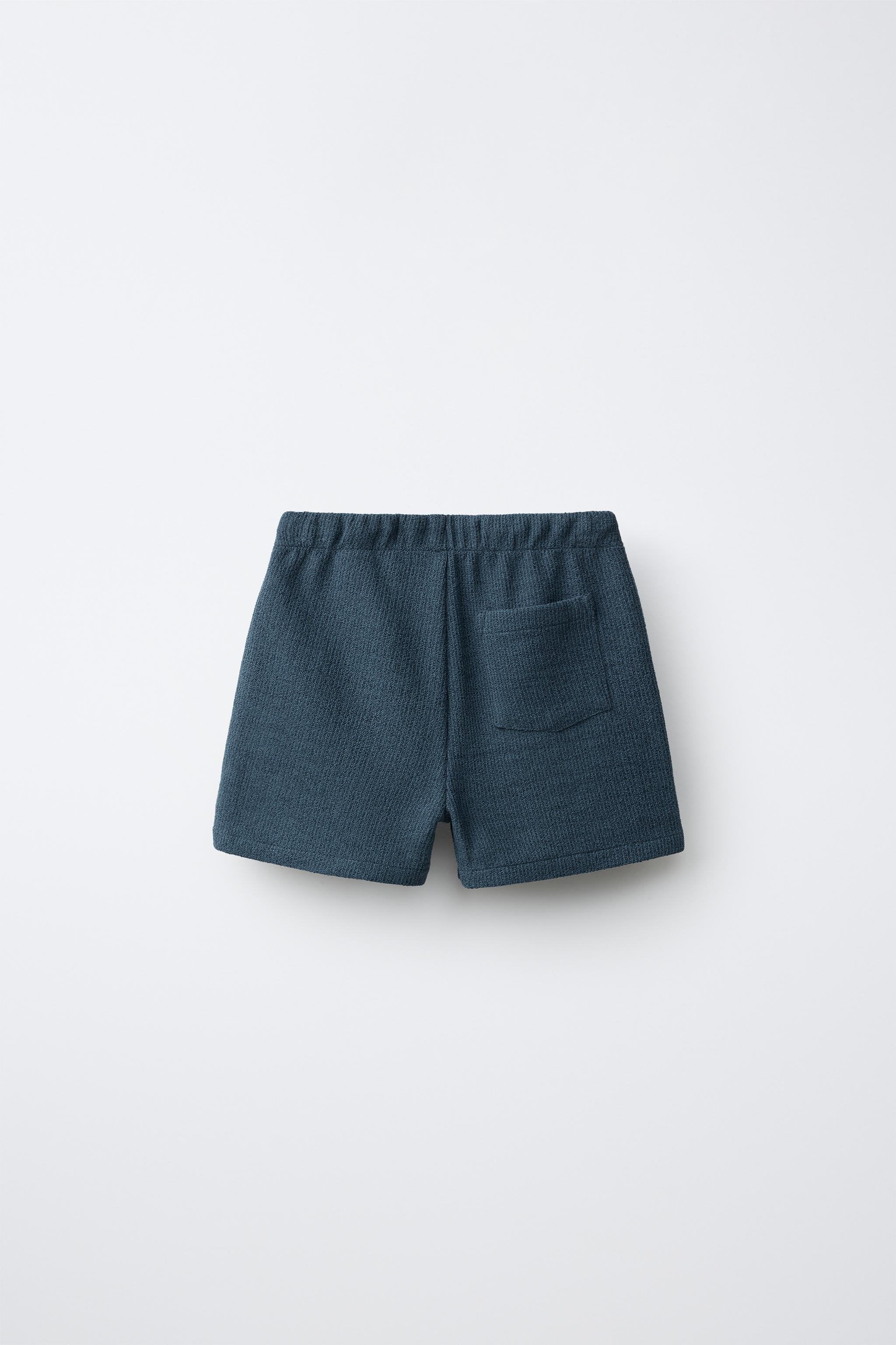 Детские шорты Zara TEXTURED COMFORT SHORTS — фото 2