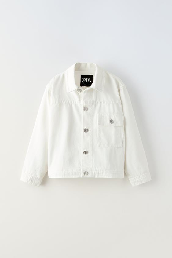 DENIM JACKET - White | ZARA United Kingdom