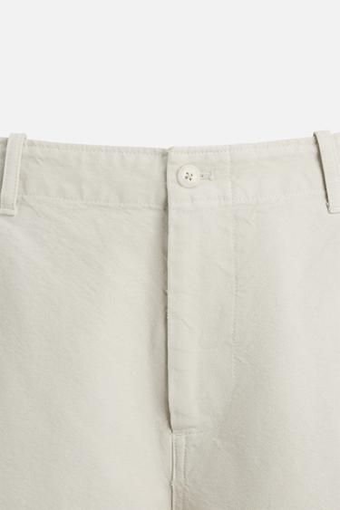 PANTALON DE COSTUME RELAXED FIT - Blanc cassé de Zara - Image 8