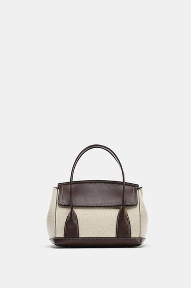 BOLSO CITY COMBINADO - Beige claro de Zara