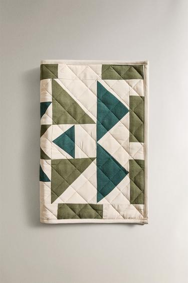 PATCHWORK PLACEMAT - Green by Zara - Image 1