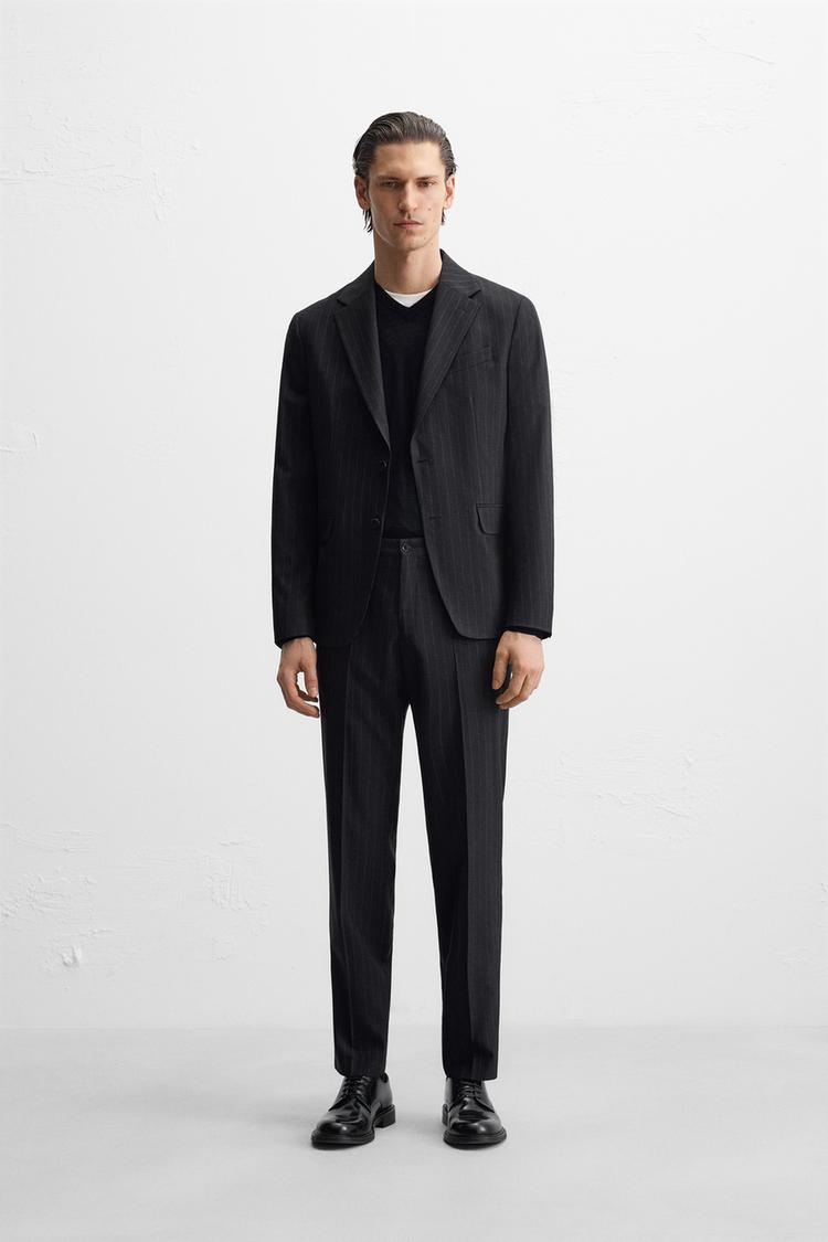 Boxer Zara Pantalon Raya Diplomatica Shasa Pantalon De Vestir De Rayas  Shasa Pantalones De Vestir