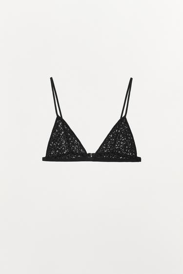 DREIECKS-BH STRUKTUR - Schwarz von Zara
