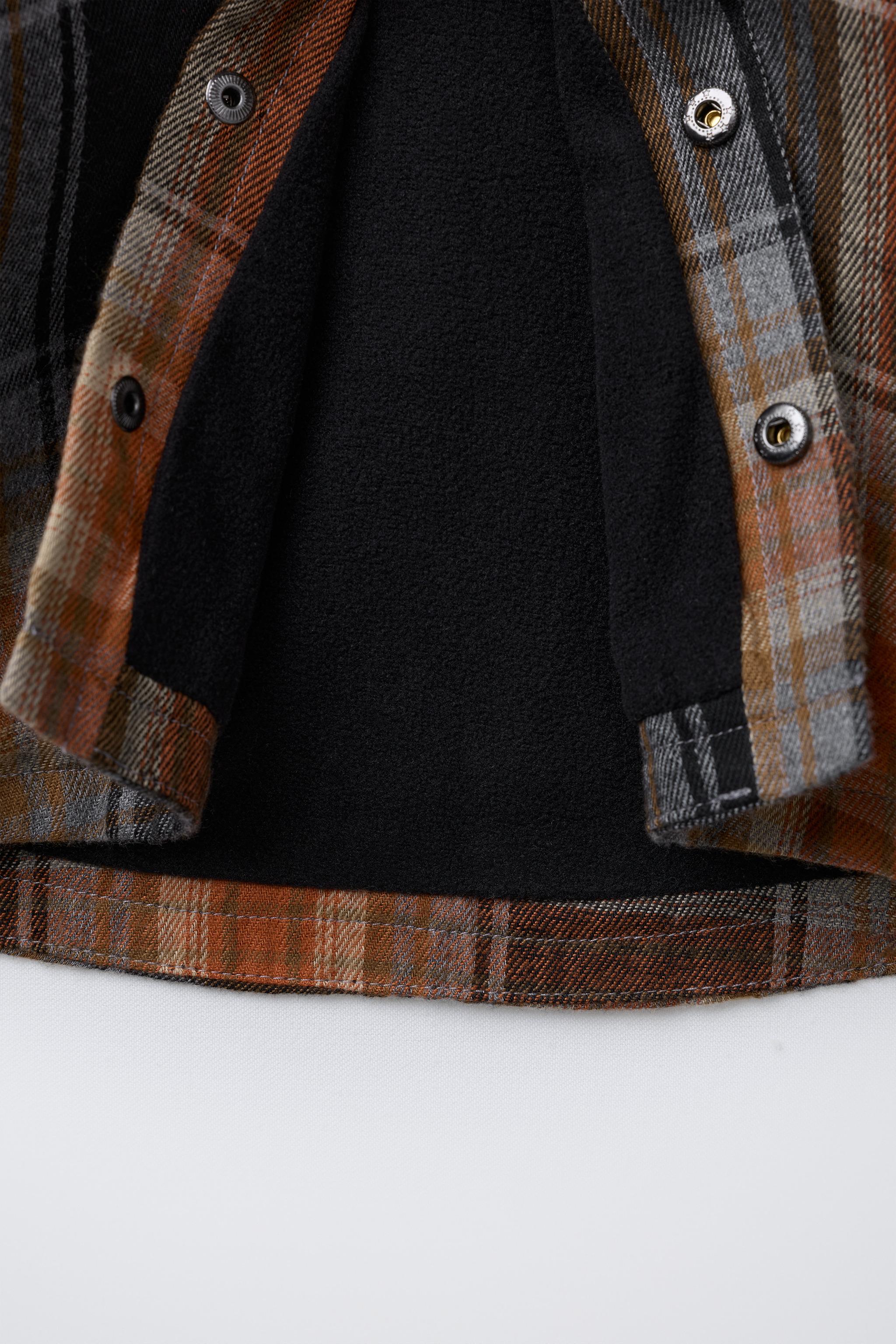 PLAID HOODIE OVERSHIRT