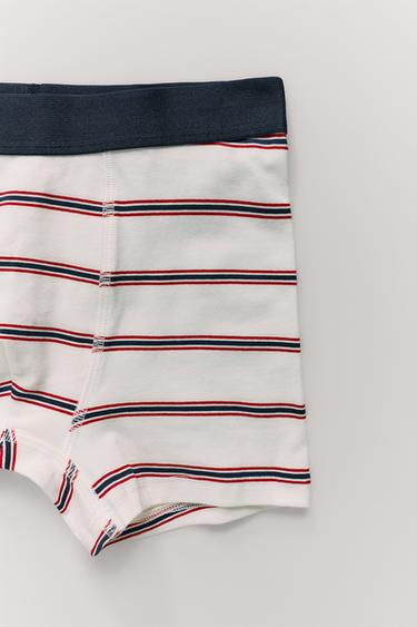 AGES 6-14 / PACK OF FIVE STRIPED BOXERS - Multicoloured by Zara