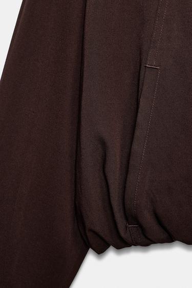 BLOUSON BOMBER COL MONTANT - Marron de Zara - Image 7