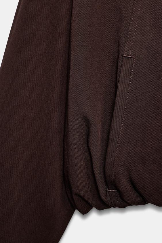 BLOUSON BOMBER COL MONTANT - Marron de Zara - Image 7