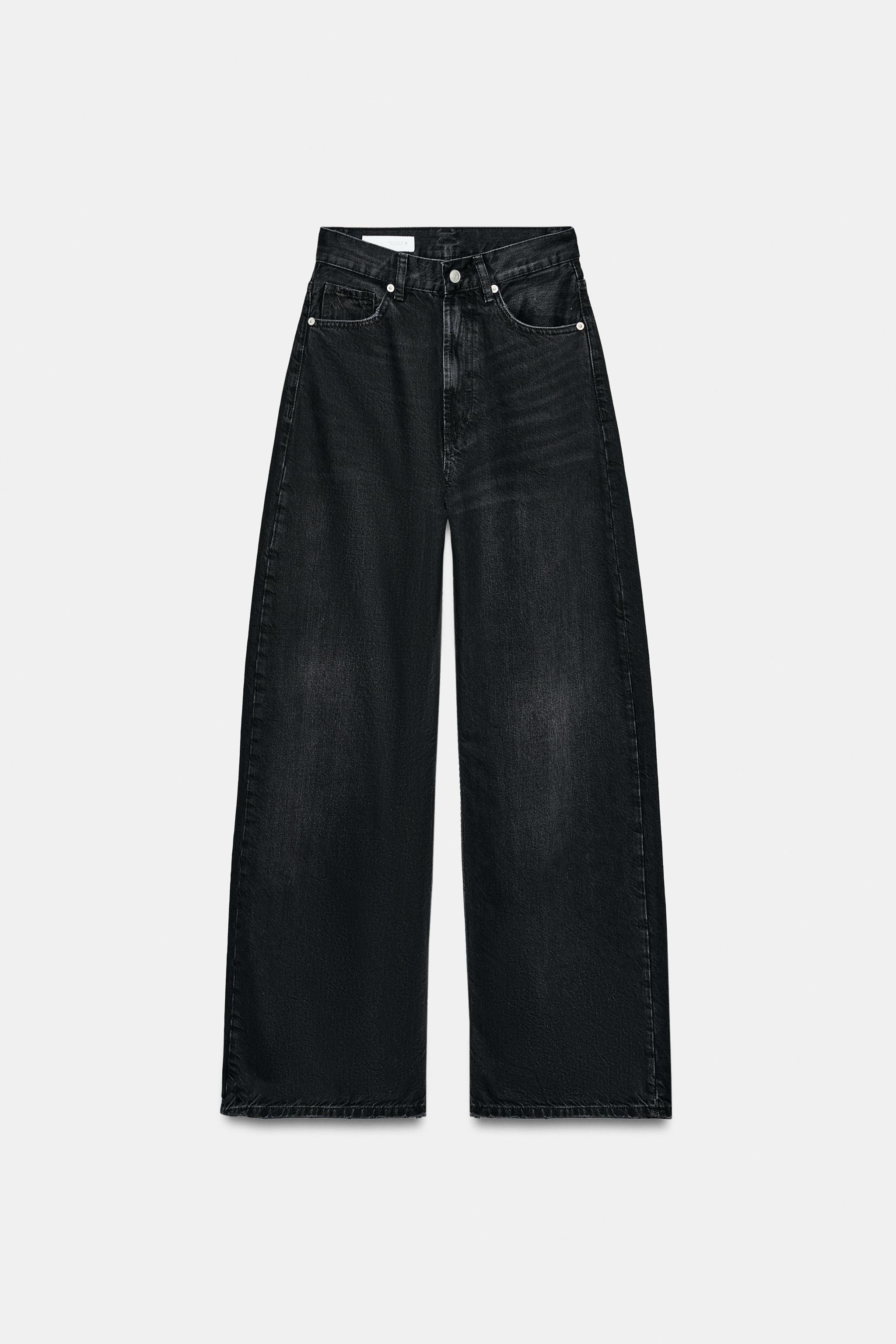 Женские джинсы Zara TRF HIGH WAIST EXTRA WIDE LEG JEANS — фото 6