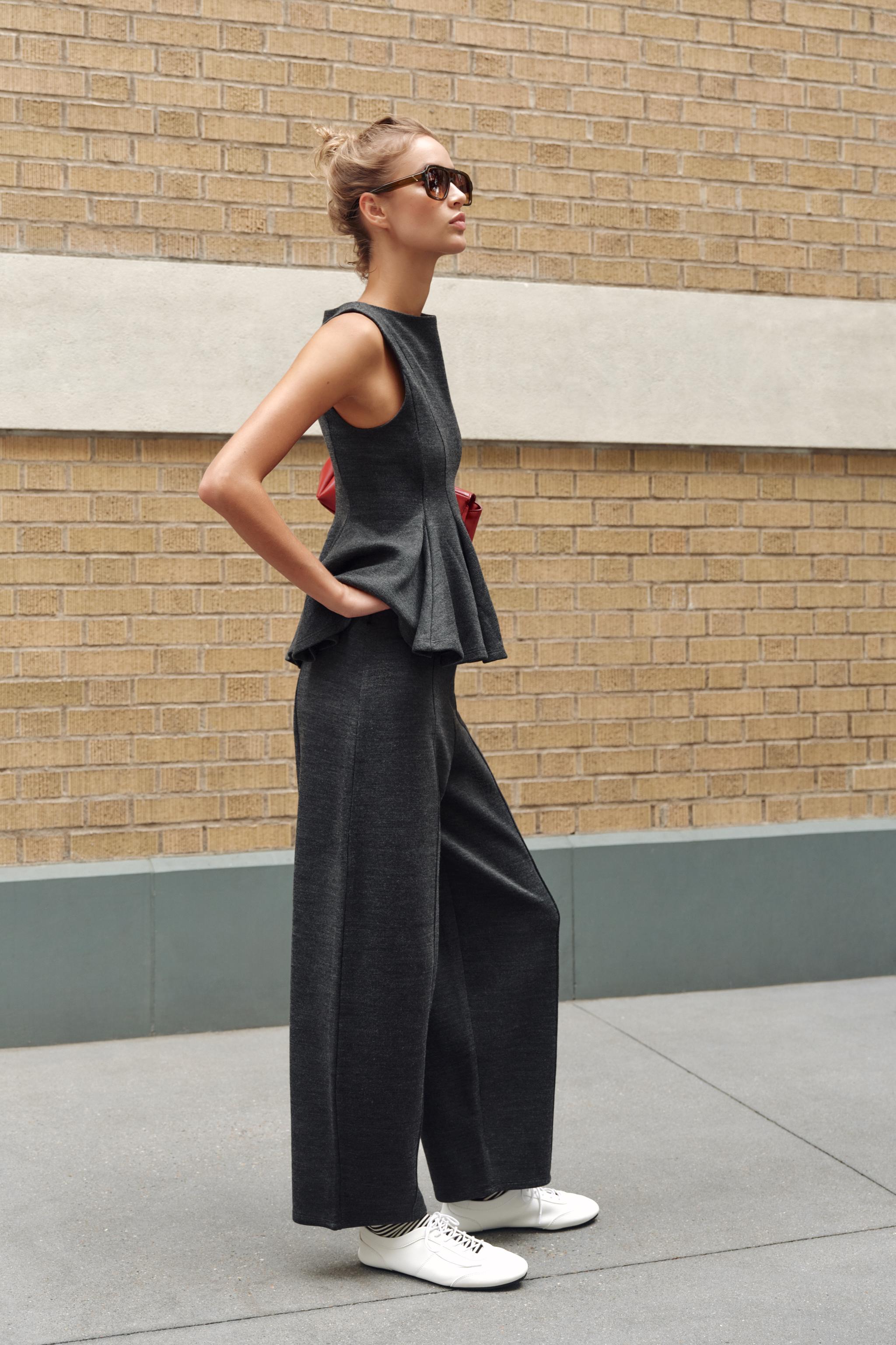 Zara Yumuşak Barrel Pantolon görsel 3