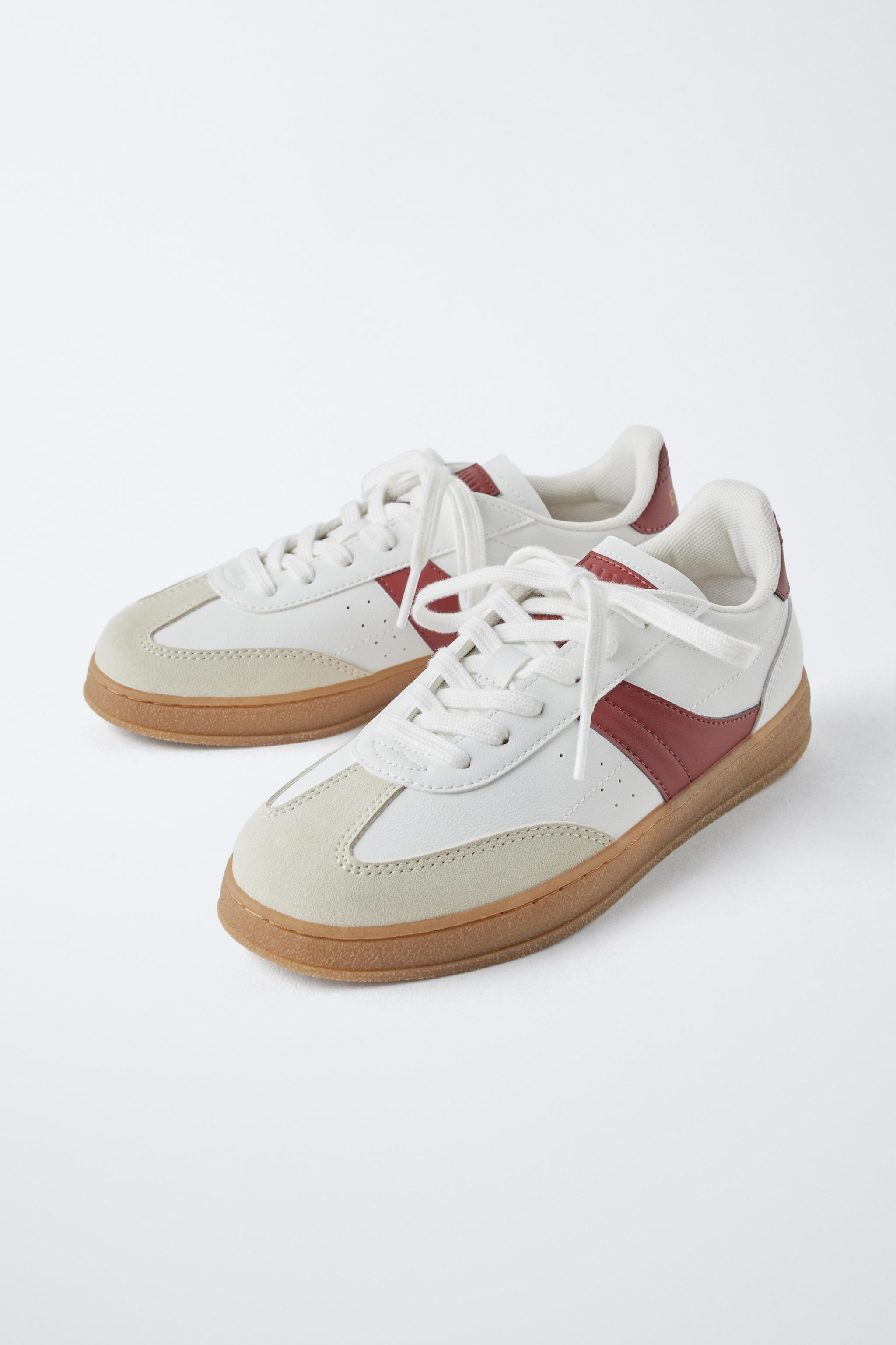 コントラストスニーカー - ホワイト | ZARA Japan / 日本