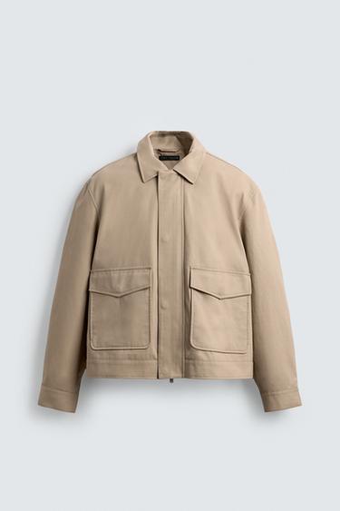 TWILL TEXTURED JACKET - Sand by Zara - Image 6