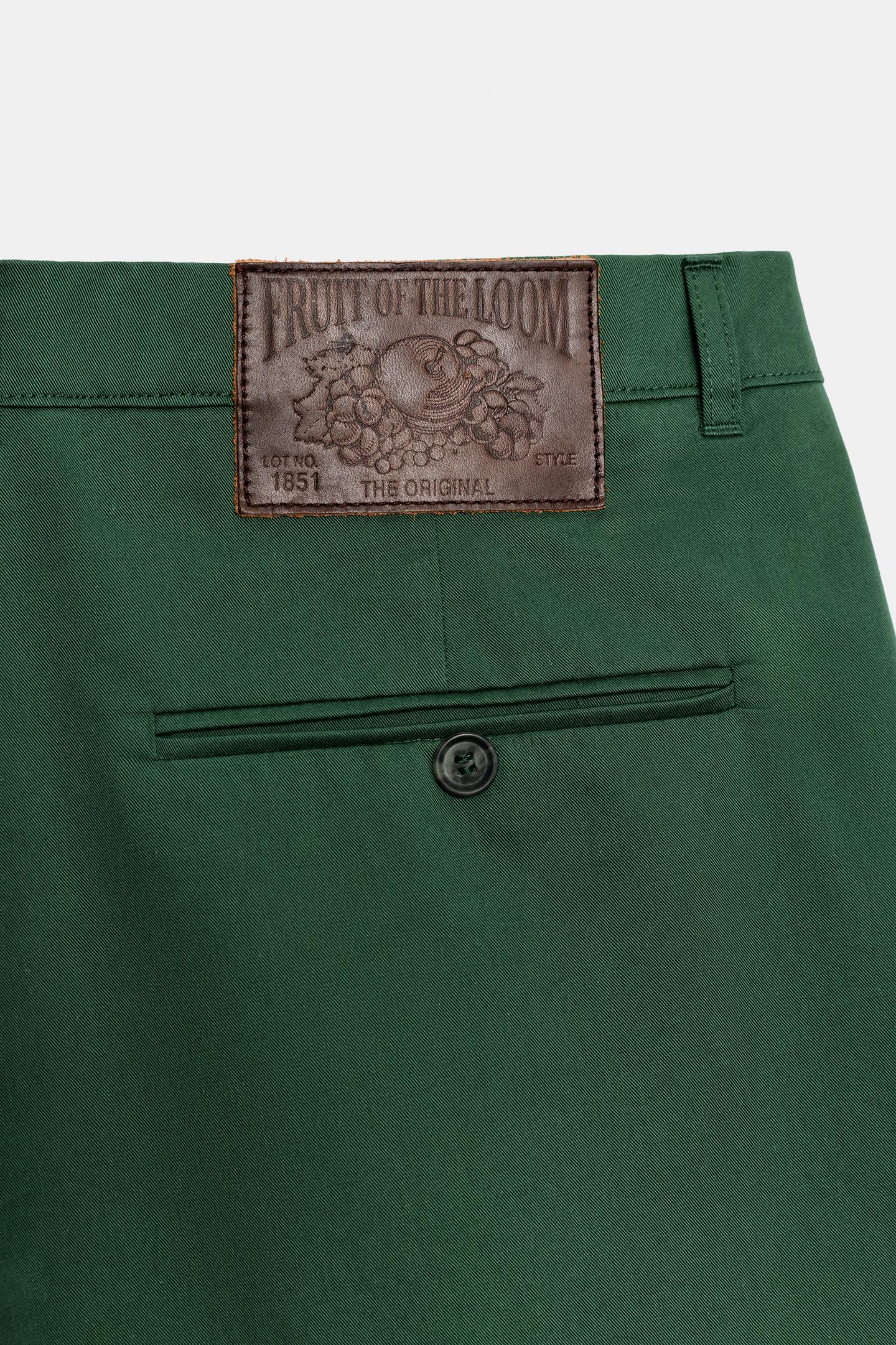 Женские шорты Zara Fruit OF the Loom™ Pleated Bermuda, цвет: Зелёный — фото 5