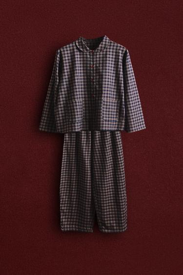 CHECK FLANNEL CHRISTMAS SET OF PYJAMAS (SET OF 2) - red/navy by Zara - Image 5