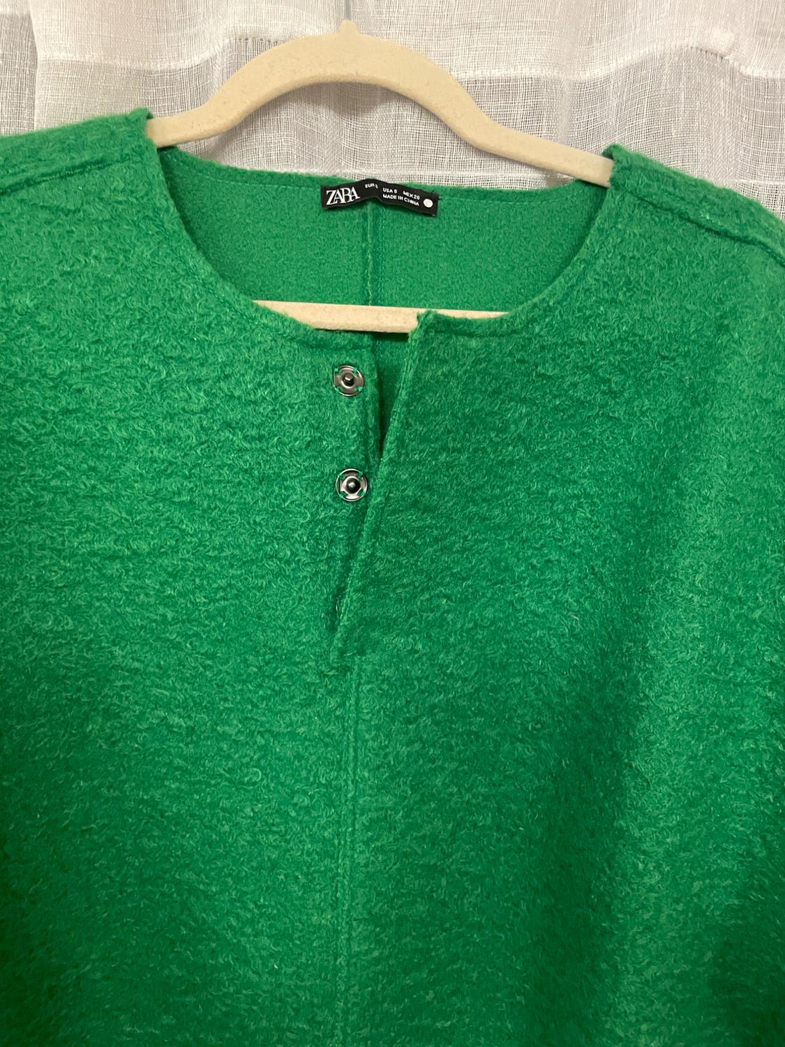 TEXTURED CROPPED SWEATSHIRT - Image 3