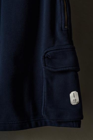RELAXED FIT CARGO BERMUDA SHORTS X SR_A - Navy blue by Zara - Image 2