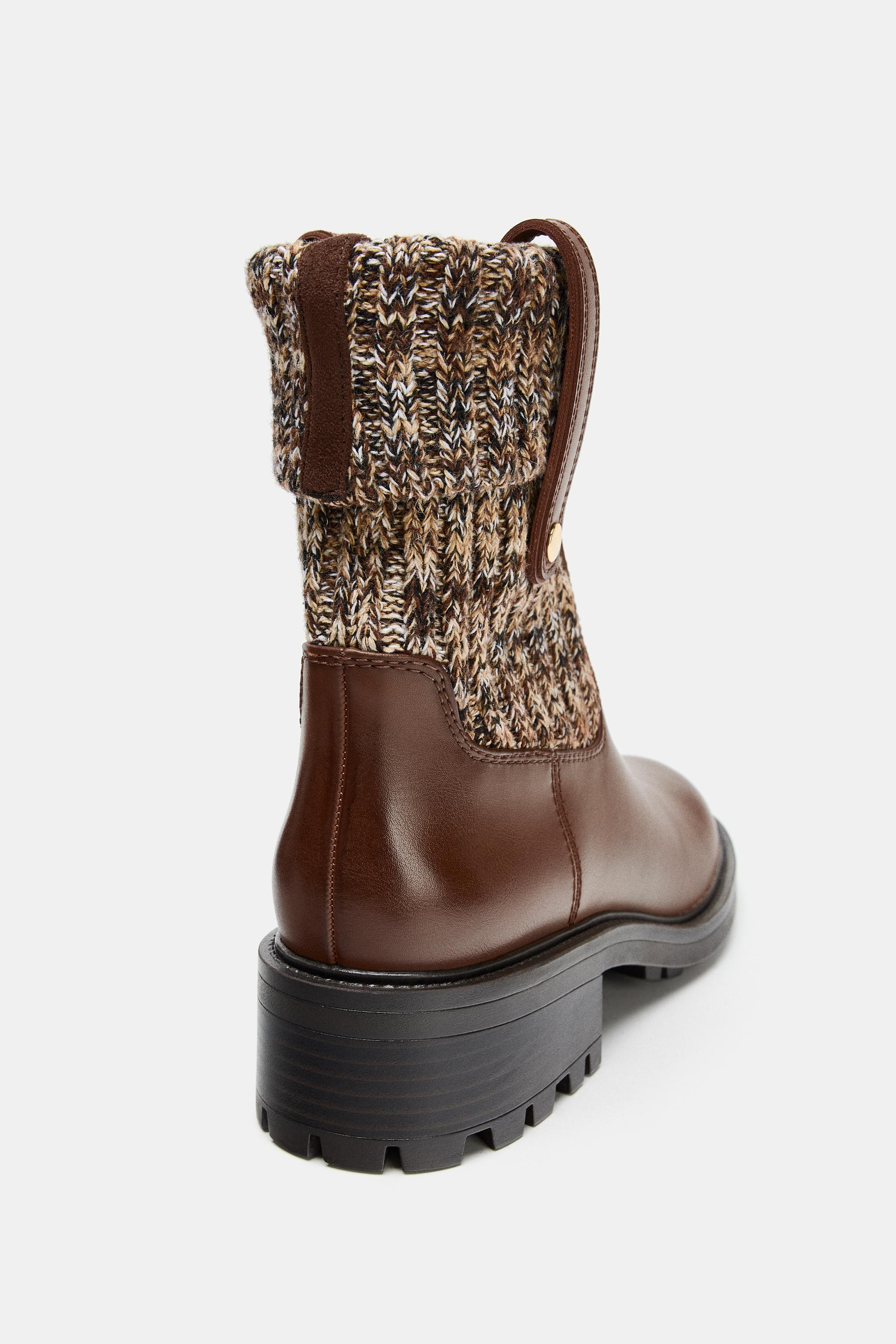 BOTTINES PLATES EN TEXTILE ÉLASTIQUE